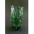 Olive Green Watercolors Vase Award - Recycled Glass